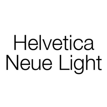 Helvetica Neue Light