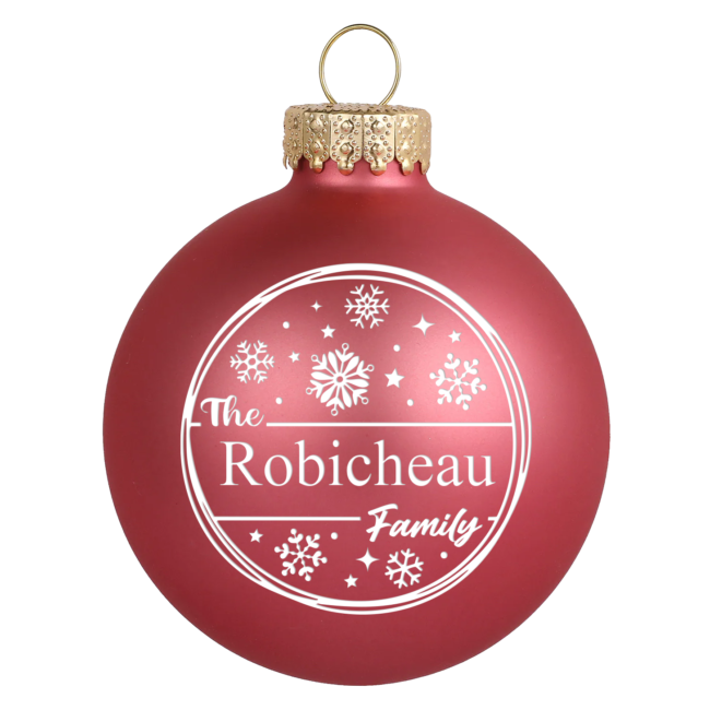 Round Snowflakes Family